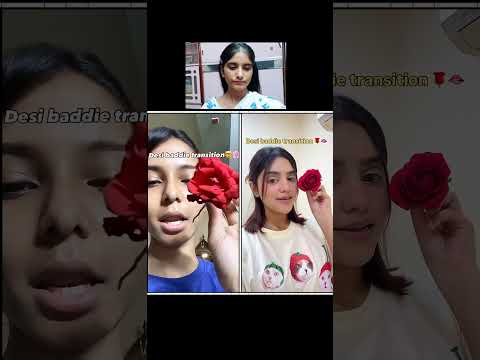 Desi baddie transition🌸! #transition #duet #shorts #flowers #fashion #makeup #viral #trending