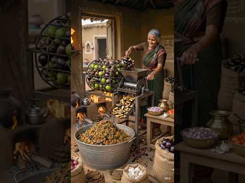 बैगन भर्ता बनाने वाली देशी मशीन #deshijugad #deshimashin #beganbhrta #shortvideo