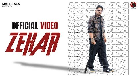 Matte Ala- Zehar (OFFICIAL VIDEO) | New Punjabi Song 2026 | WYK HERE