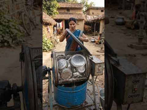 Amazing Desi Jugaad Dish Washing Machine | गाँव का कमाल का जुगाड़