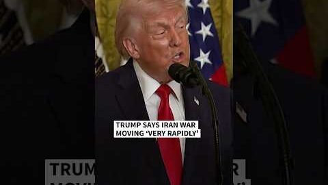 Trump says Iran war moving ‘very rapidly’ | AFP