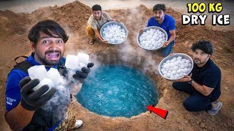 We Dropped 100 Kg Dry Ice In Well – INSANE REACTION 😰