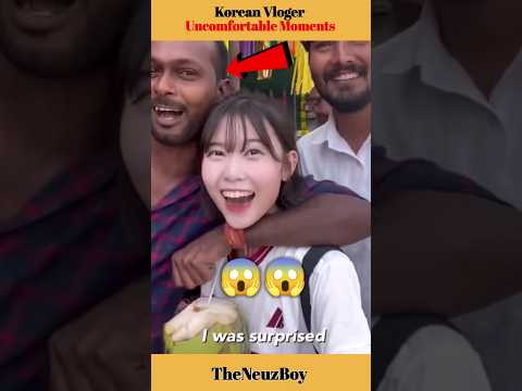 Korean Vlogger Kelly Uncomfortable moments in India 😱 #shorts #viral #kelly #korean #youtubeshorts