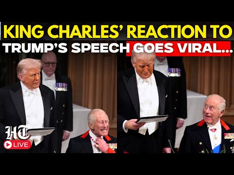 Trump in UK LIVE: King Charles’ Reaction To Trump’s Speech Goes Viral | Keir Starmer