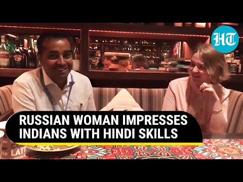 Russian Woman Stuns Indian Netizens With Hindi Skills | Bureaucrat’s Conversation Goes Viral