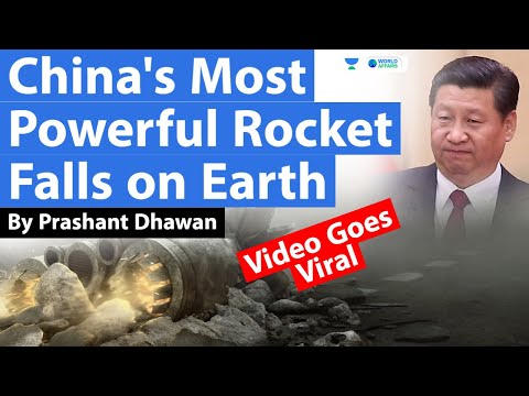 China’s Most Powerful Rocket Crashes on Earth | Video goes Viral