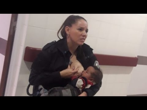 Photo of police officer breastfeeding malnourished baby goes viral