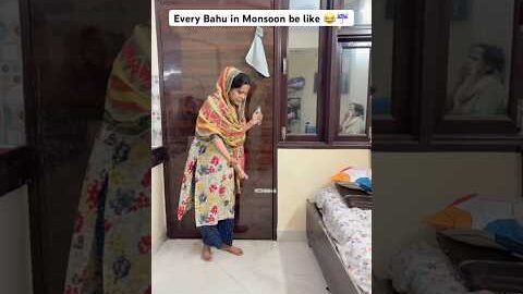 Saas Be Like During Heavy Rainstorm 😂 | Bahu Life Reality | Funny Desi Family Shorts