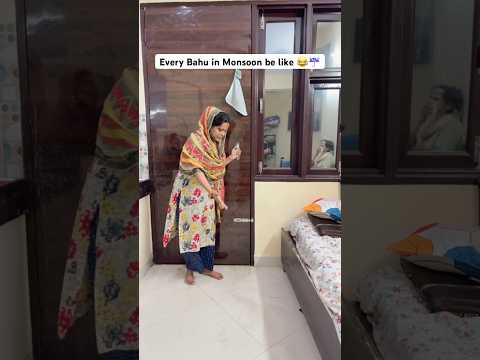 Saas Be Like During Heavy Rainstorm 😂 | Bahu Life Reality | Funny Desi Family Shorts