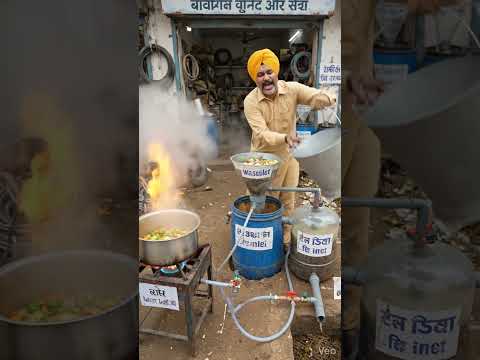 देसी जुगाड़ चूल्हा ! Trending Desi Jugaad Biogas Chulha ! Lpg gas jugaad
