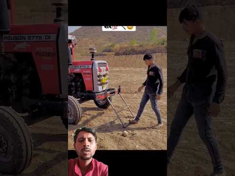 tractor ke agle pahiya ko kholne ke desi Jack bnaya #farming #massey #tractor #desi #jugaad #shorts