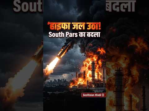Haifa Oil Refinery पर Iran का सबसे बड़ा हमला | South Pars का बदला | Israel Iran War #viral #shorts