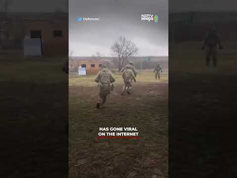 Viral Video Of Ukrainian Soldiers Playing Football Delights The Internet