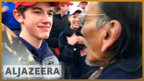 🇺🇸 Viral standoff between a Native Elder and teenager l Al Jazeera English