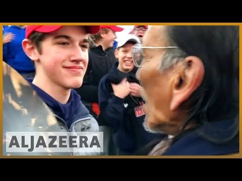 🇺🇸 Viral standoff between a Native Elder and teenager l Al Jazeera English