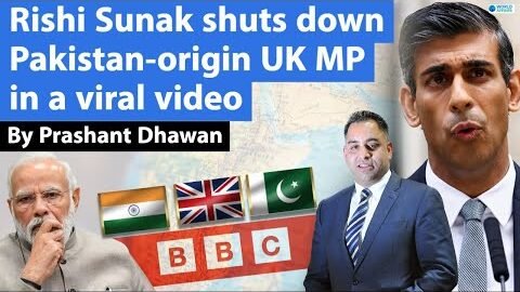 Rishi Sunak shuts down Pakistan-origin UK MP in a viral video | PM modi Documentary Case