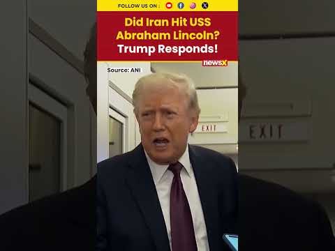 Did Iran Hit USS Abraham Lincoln? Trump Responds To Viral Attack Claims #iran #trump