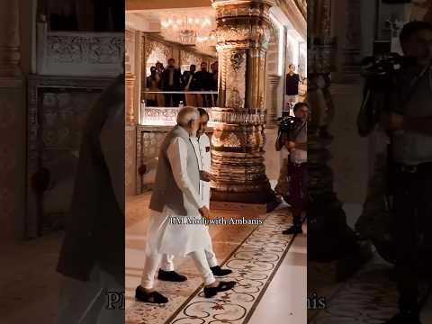 Modi ji at Anant ambani wedding | #viral #trending #shorts #modi #ambani #wedding #anantambani