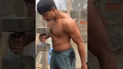 Desi dumbell workout  💪🏼🔥#shorts