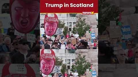 #viral | Trump Faces Massive Protests in Aberdeen, Scotland | #shorts #trendingshorts #trumpnews