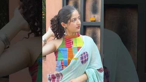 I LOVE wearing COLORS for SUMMERS! Desi Saree Way ☀️😍🩵 | Jhanvi Bhatia