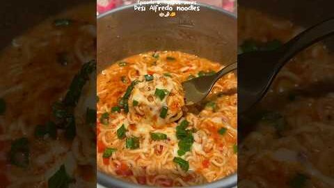 Desi Alfredo Noodles #shorts #youtubeshorts #shortsfeed