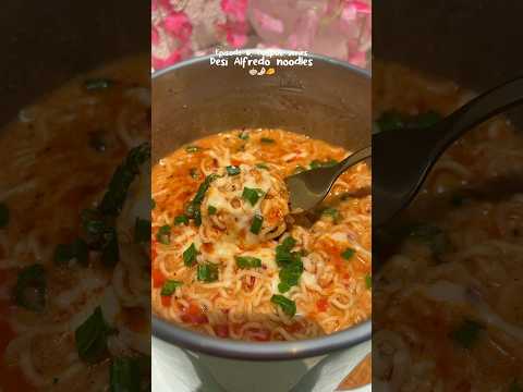 Desi Alfredo Noodles #shorts #youtubeshorts #shortsfeed