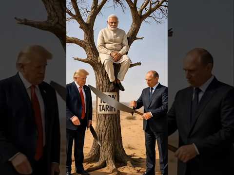 Trump or Putin cutting trees #ai #funny #shortsfeed #viral
