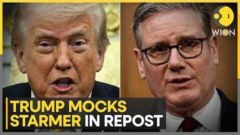 Iran War: Trump Reposts Spoof Mocking Starmer, Viral Video Shows Panic Reaction | WION