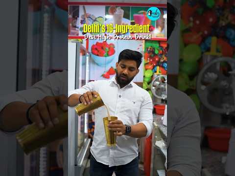 Delhi’s 16 Ingredient Desi High Protein Drink! #delhi #protein #desi