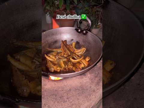 LPG ki बचत kaise kare? 🤑| fish fry on desi chulha #recipe #food #trending