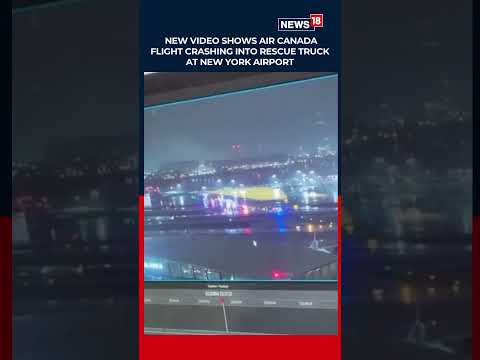 Air Canada Flight Collides With Fire Truck at LaGuardia Airport | Deadly Runway Crash Caught on Cam