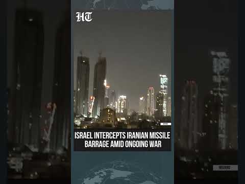 Israel Intercepts Iranian Missile Barrage Overnight As War Escalates | #shorts
