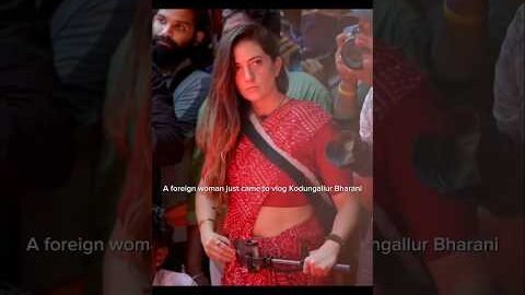 Foreign Woman Possessed by Goddess at Kodungallur Bharani Festival – Enters God Mode! 🔥📈