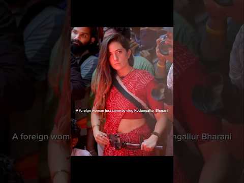 Foreign Woman Possessed by Goddess at Kodungallur Bharani Festival – Enters God Mode! 🔥📈