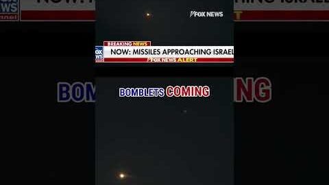 SEE IT: Israeli defenses shoot down Iranian missiles #israel #shorts #iran #war