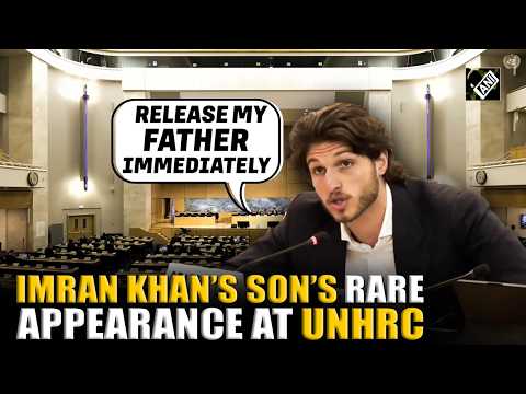 Pakistan Ex-PM Imran Khan’s son Kasim Khan makes rare appearance at UNHRC, exposes Pak’s brutalities