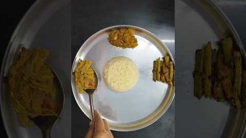 #shorts😋#desi non veg lunch thali for husband #youtubeshorts#lunchbox#bhajanthali#ytshorts#viral