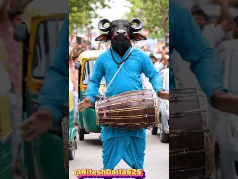 “ππ Desi Bhens Dhoti Kurta Dhol Vs π Bakri Saree Dance | Public Full danceπ|#viralvideo#dance#funny
