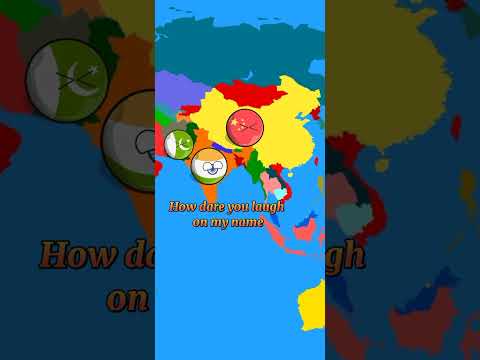 India’s new name reaction of countries #youtubeshorts #viral #countryballs #instatreat