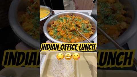 Desi Lunch Thali 😋Kadhi Chawal + Soyabean Sabzi + Sweet Surprise 🍛 #food #foodie #minivlog #viral