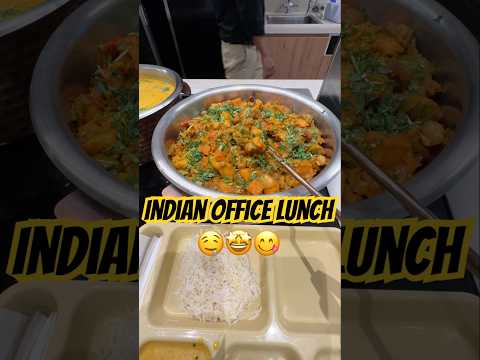 Desi Lunch Thali 😋Kadhi Chawal + Soyabean Sabzi + Sweet Surprise 🍛 #food #foodie #minivlog #viral