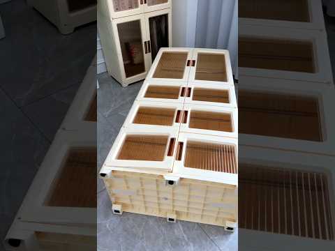 Foldable rack Kitchen rack floor multi-function-free installation folding storage storage rack