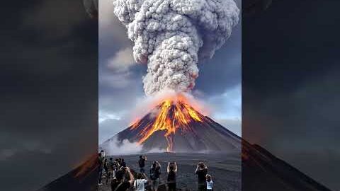 Volcanic Eruption Caught on Camera: Witness the Unstoppable Force! #Volcano #Nature #Viral #Eruption