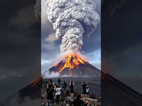 Volcanic Eruption Caught on Camera: Witness the Unstoppable Force! #Volcano #Nature #Viral #Eruption