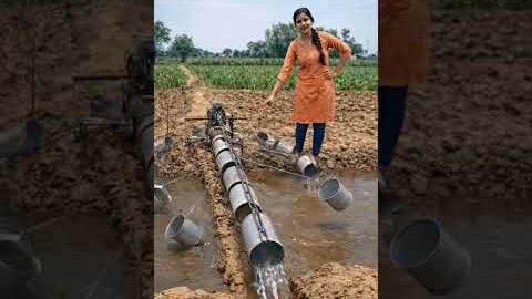 💥खेत मे पानी डालने का देसी जुगाड़.#farming #desi #villagelife #viral #viralvideo #trendingshorts #ai