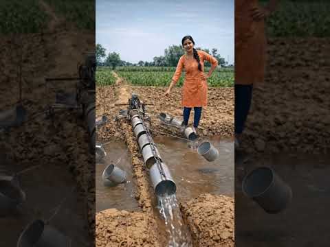 💥खेत मे पानी डालने का देसी जुगाड़.#farming #desi #villagelife #viral #viralvideo #trendingshorts #ai