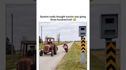 System really thought tractor was going three hundred km/h😂#shorts #tractorindia #tractorking