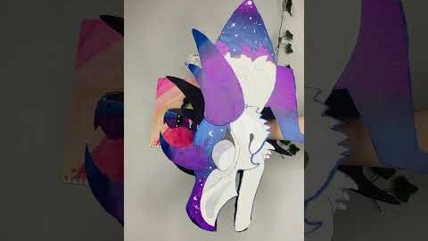 Should I animate this? #dragonpuppet #colors #paperpuppet #paperfragon #papercrafts #funny #sega