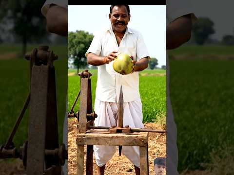 નારીયળ ના સાલા ઉતારવા માટે દેશી જુગાડ #desi #ai #villagelife #jugad #shorts #gamdu